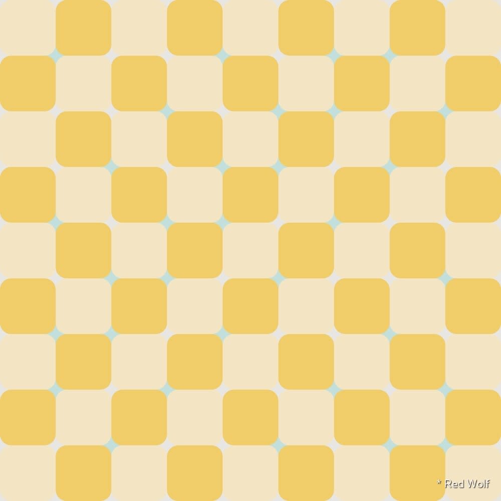 Geometric Pattern: Trippy: Garden / Red Wolf