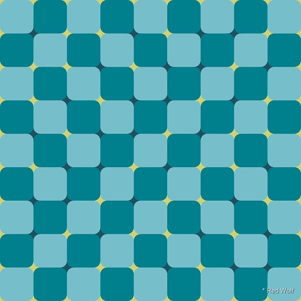 Geometric Pattern: Trippy: Garden / Red Wolf