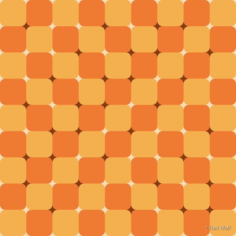 Geometric Pattern: Trippy: Brunch / Red Wolf
