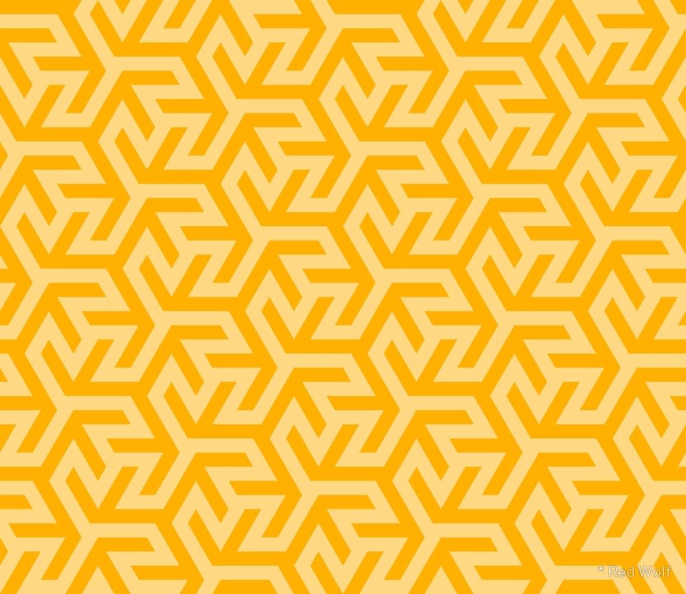 Geometric Pattern: Triskelion Fork / Red Wolf