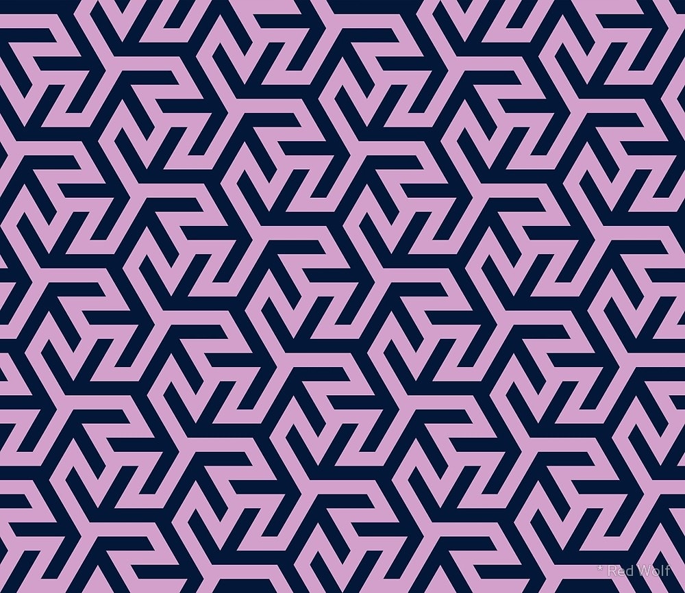 Geometric Pattern: Triskelion Fork / Red Wolf