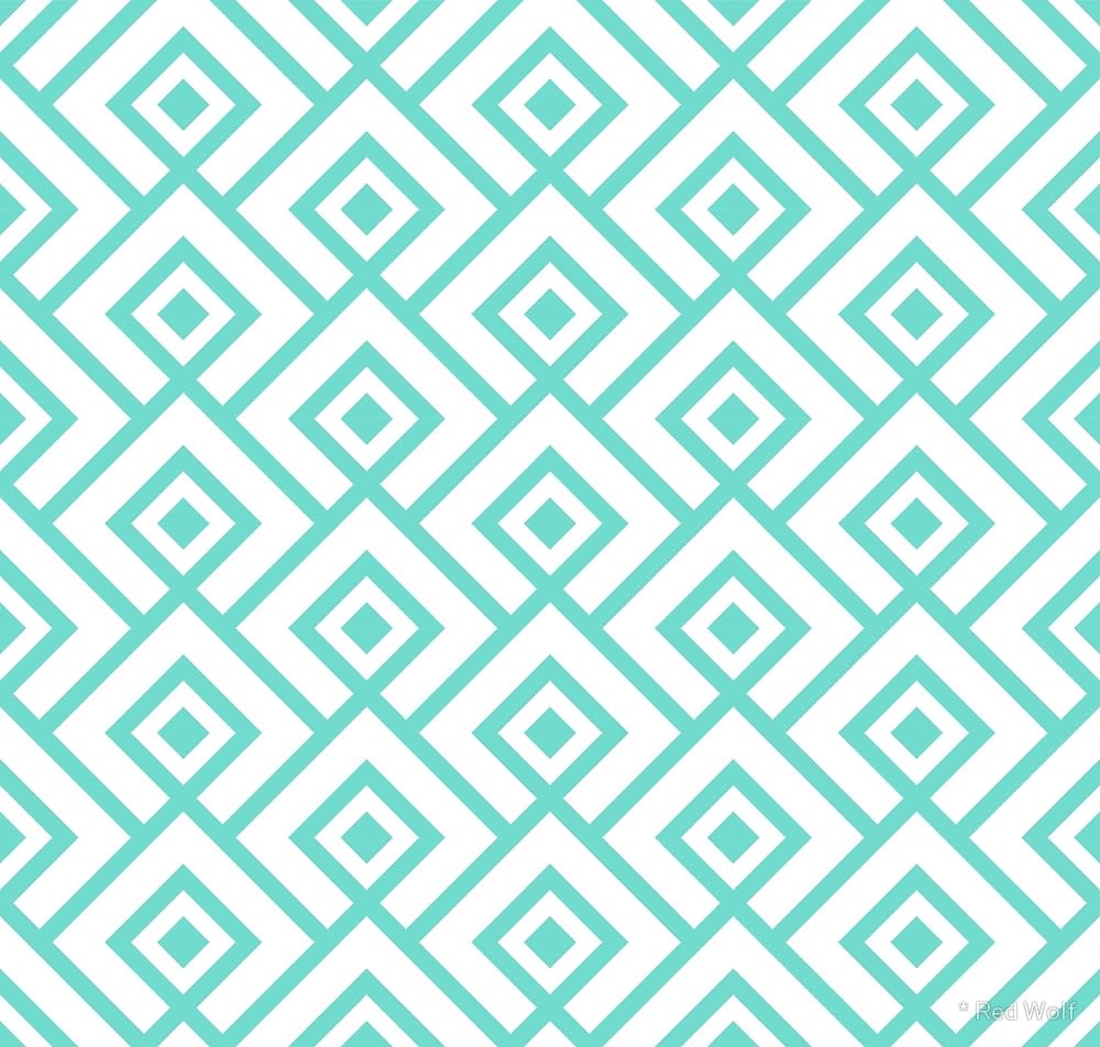 Geometric Pattern: Layered Diamonds / Red Wolf