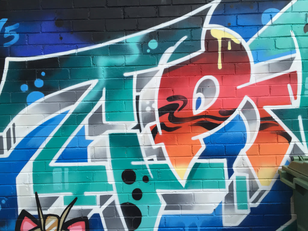 Crazee Cats Graffiti: Detail / Red Wolf