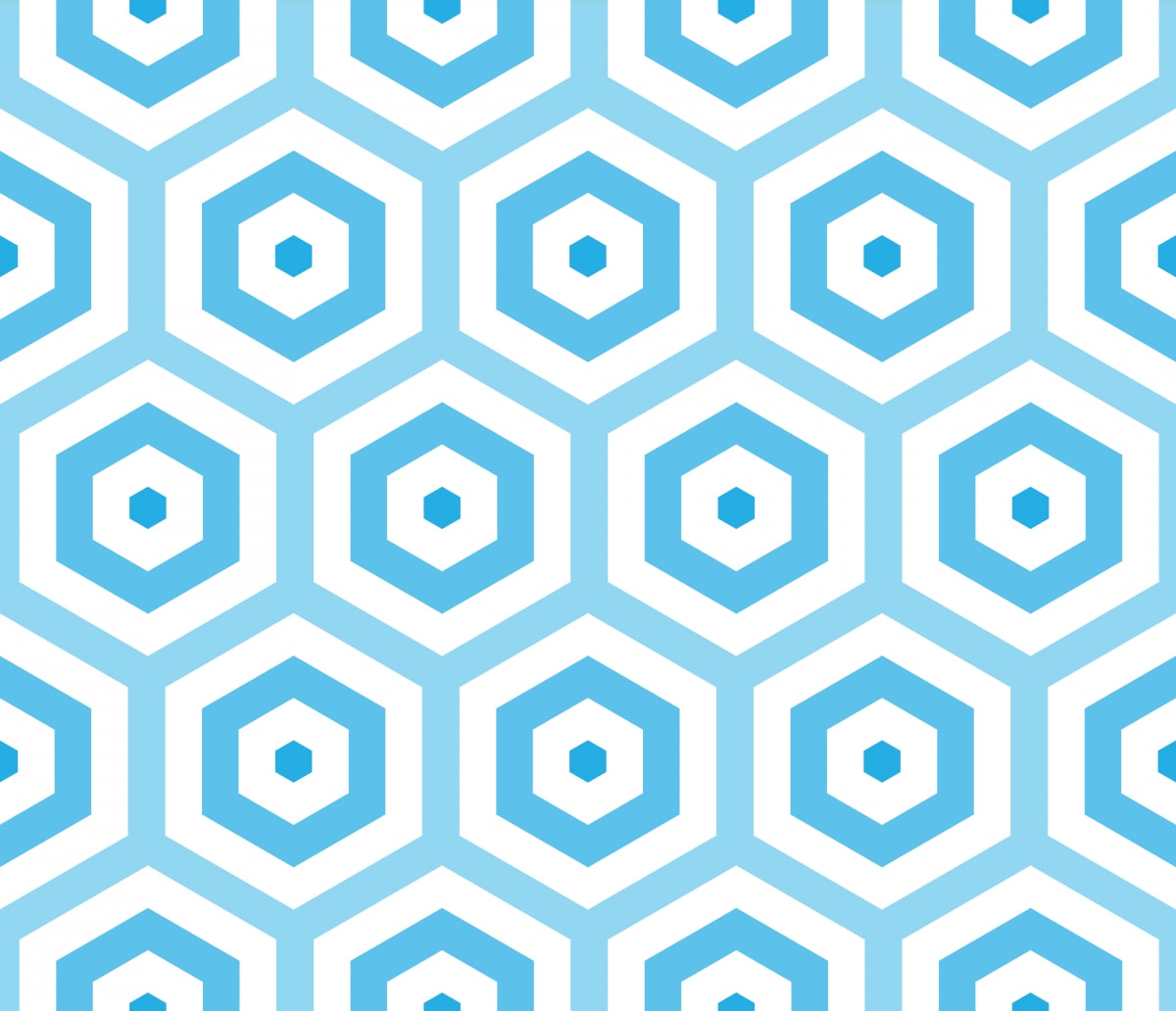 Geometric Pattern: Hexagon Hive: Light Positive / Red Wolf