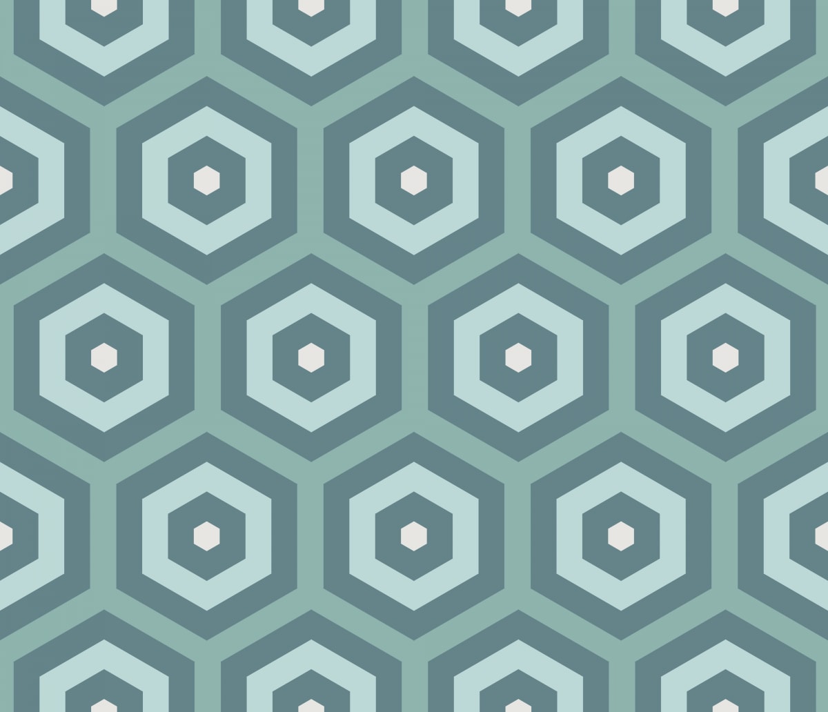 Geometric Pattern: Hexagon Hive: Deco / Red Wolf