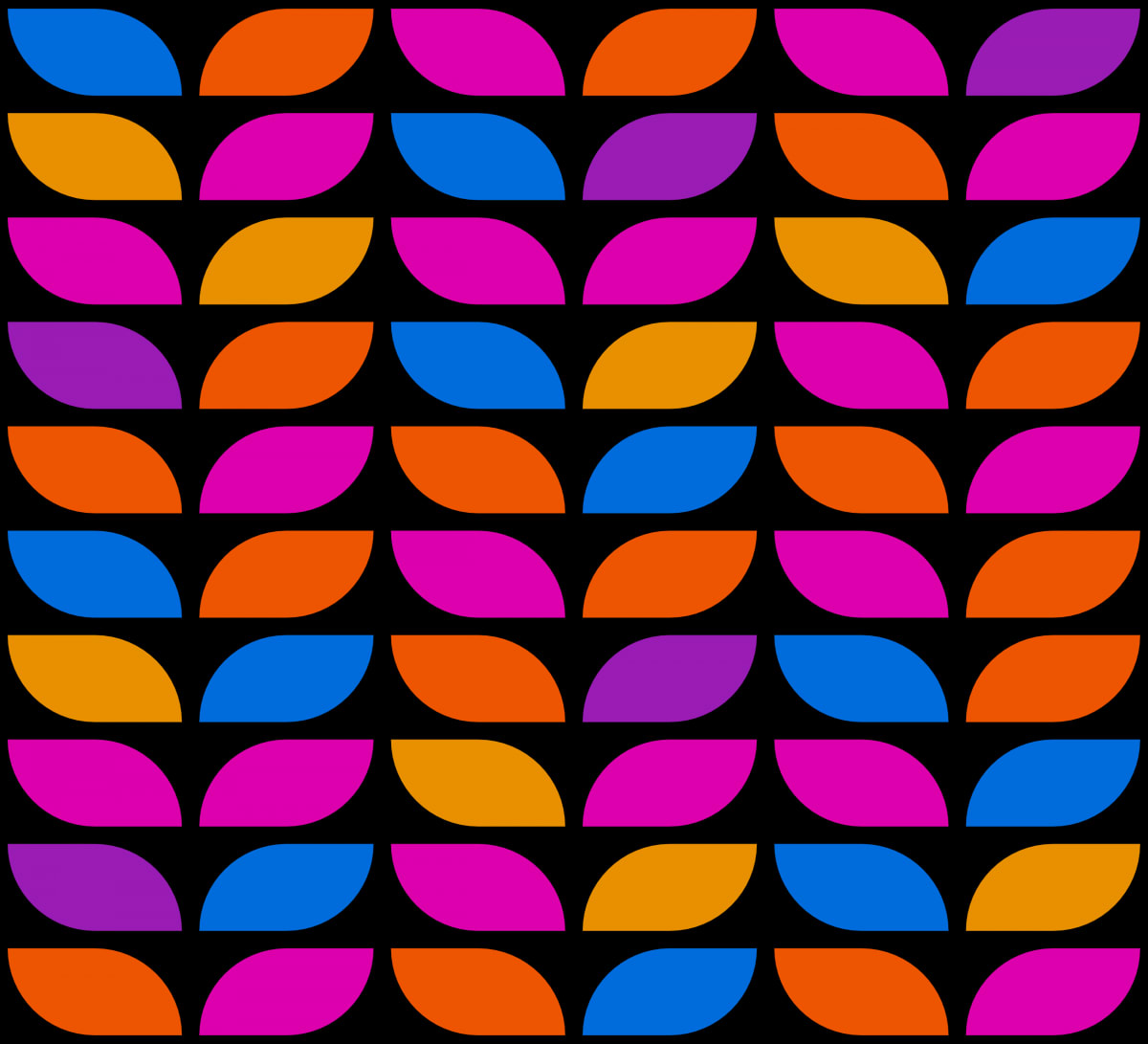 Geometric Pattern: Leaf: Variant / Red Wolf