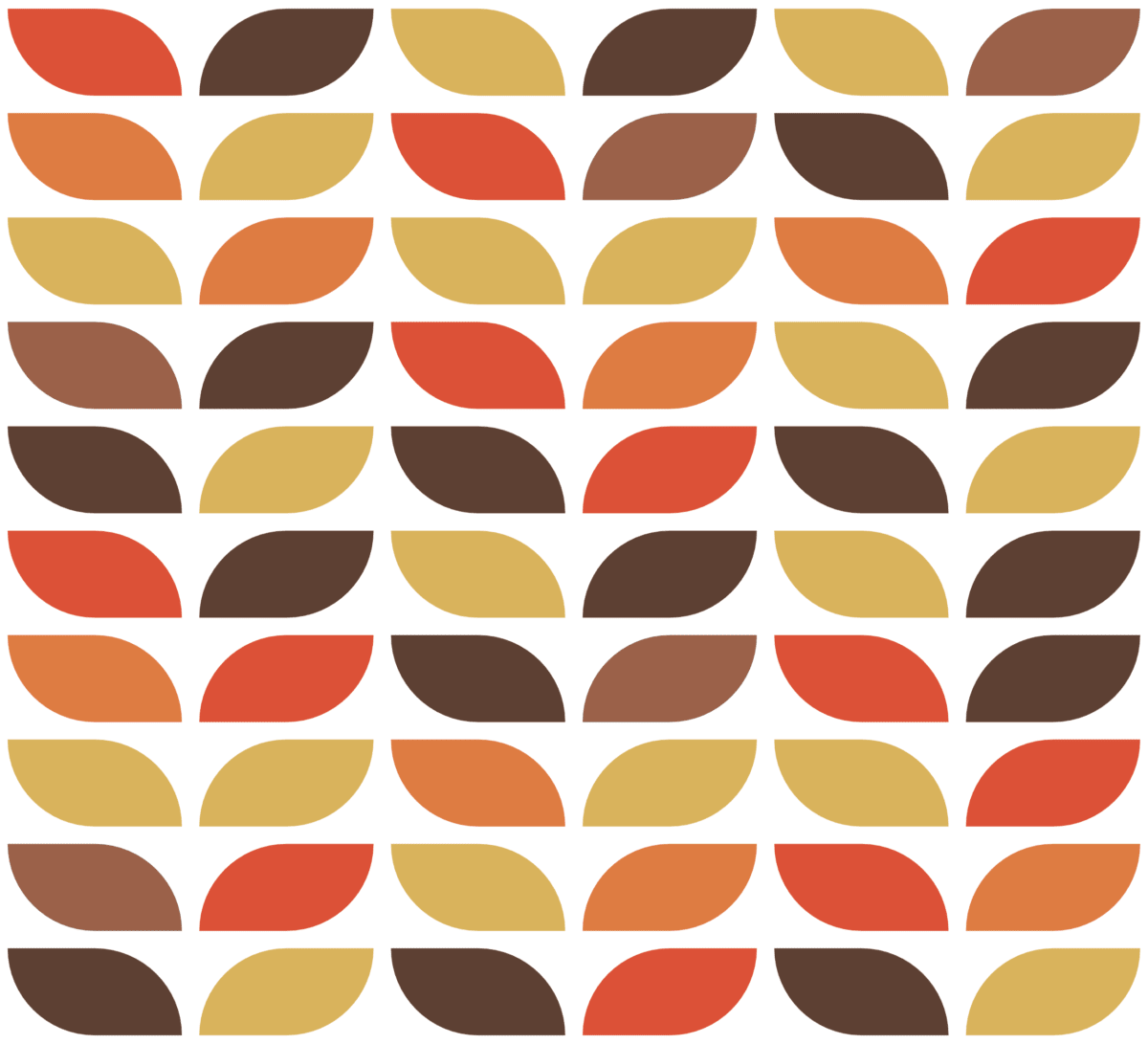 Geometric Pattern: Leaf: Variant / Red Wolf