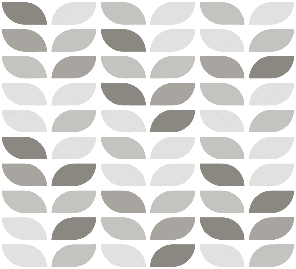 Geometric Pattern: Leaf: Stone Light / Red Wolf