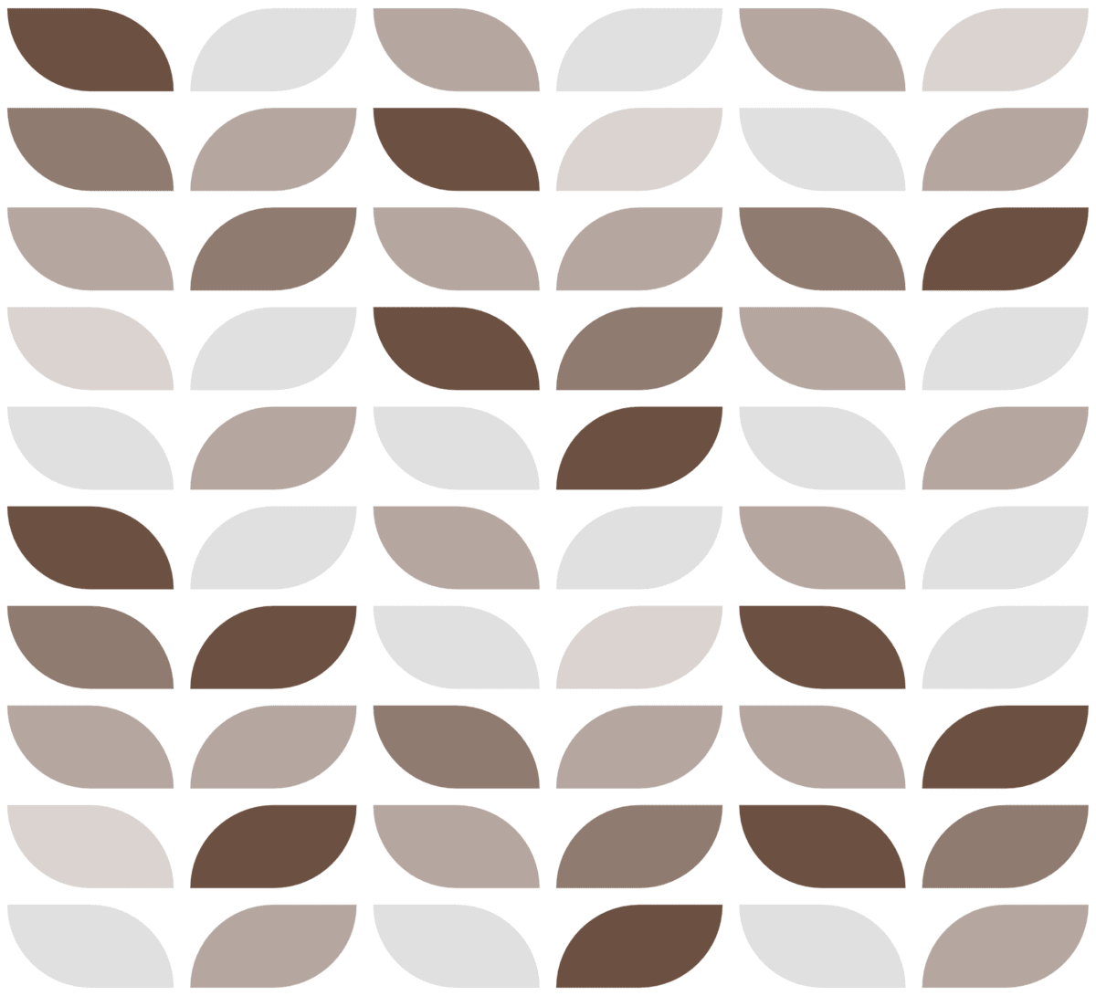 Geometric Pattern: Leaf: Stone Light / Red Wolf