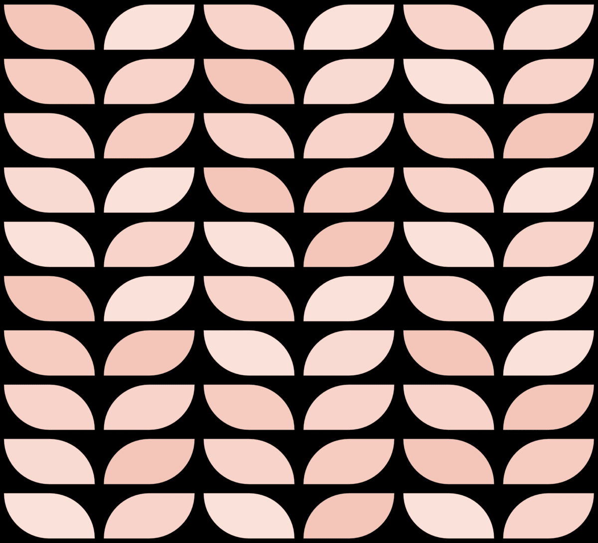 Geometric Pattern: Leaf: Antique Dark / Red Wolf