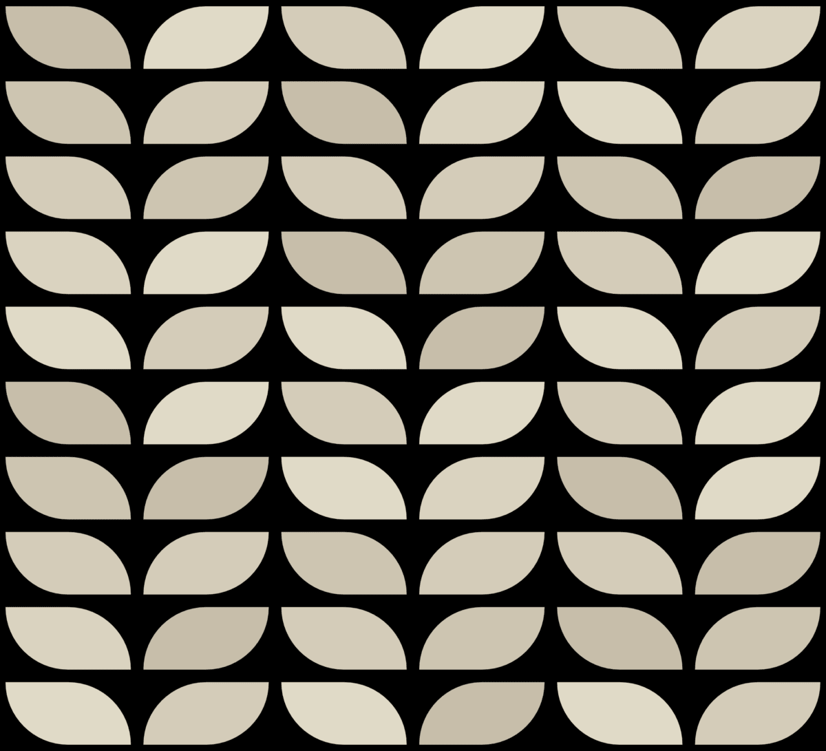 Geometric Pattern: Leaf: Antique Dark / Red Wolf