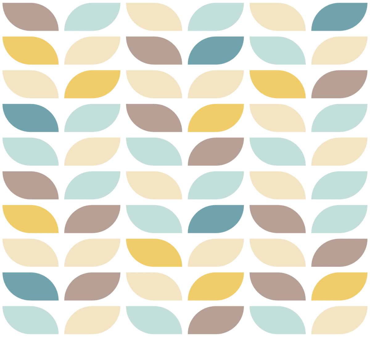 Geometric Pattern: Leaf: Garden Light / Red Wolf