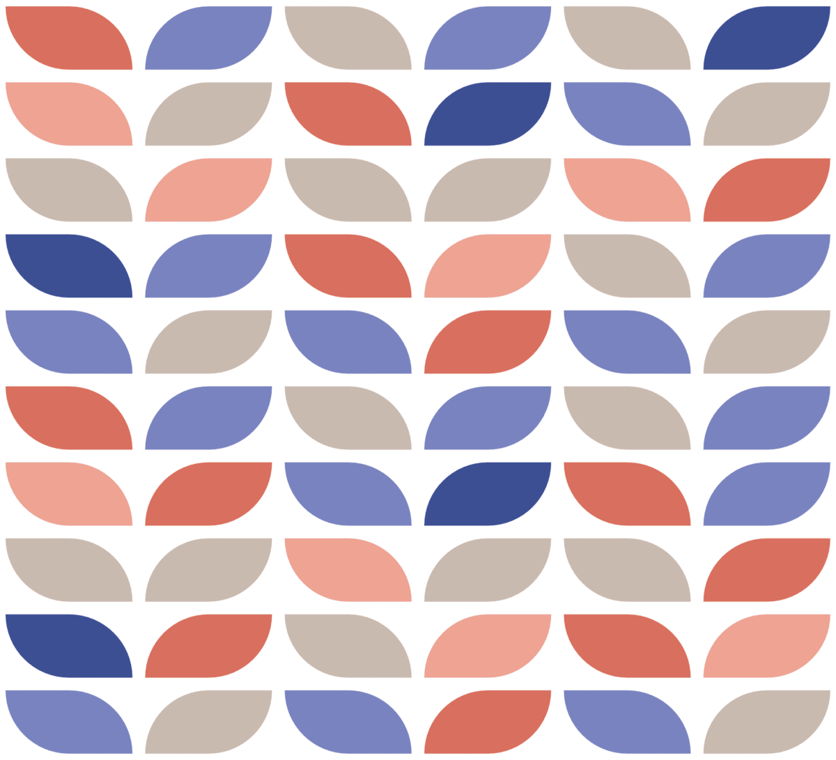 Geometric Pattern: Leaf: Garden Light / Red Wolf