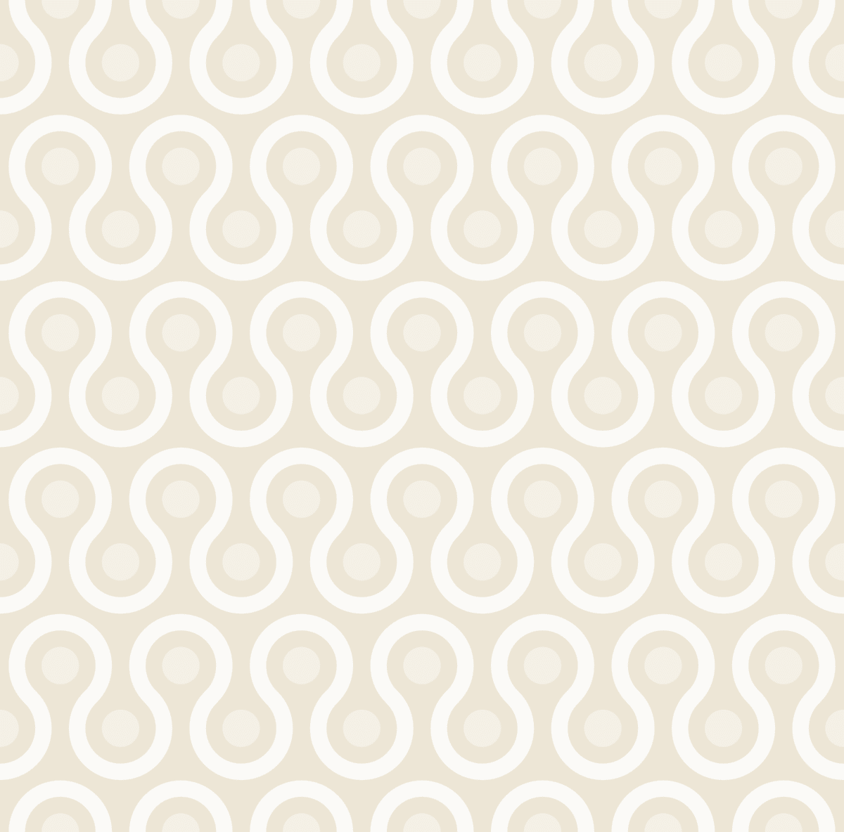 Geometric Pattern: Looped Circles: Cesco / Red Wolf