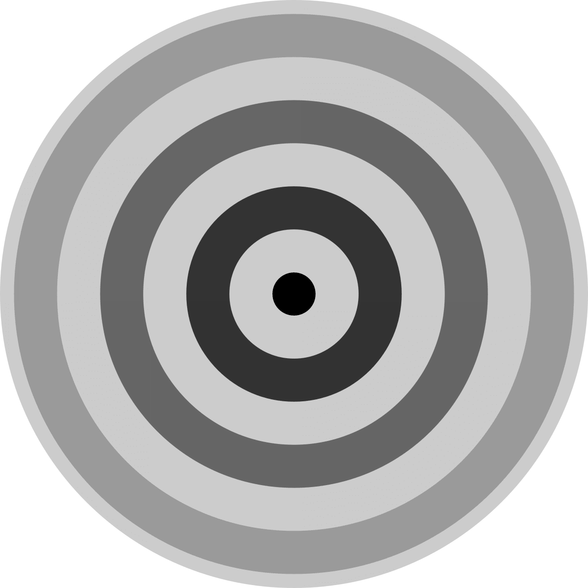 Geometric Pattern: Rondel: Monochrome Gradient / Red Wolf