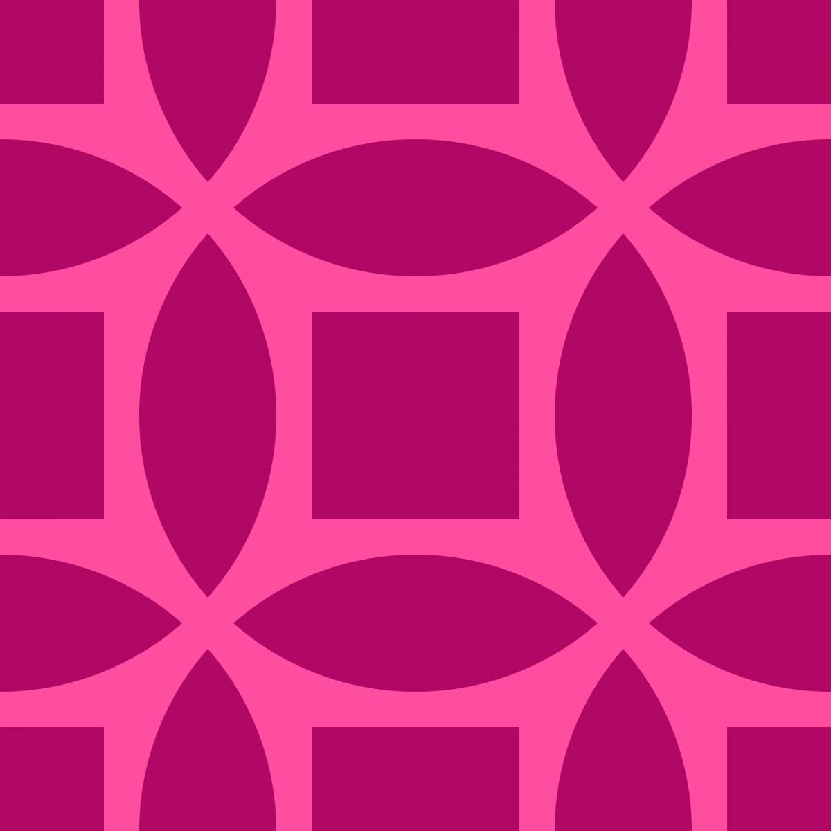 Geometric Pattern: Intersect Square: Brunch / Red Wolf