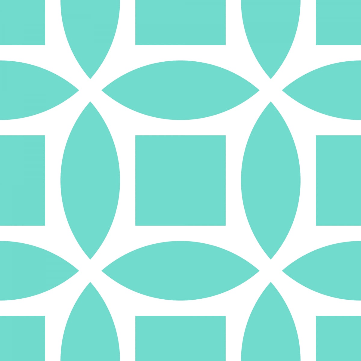 Geometric Pattern: Intersect Square: Moderna / Red Wolf