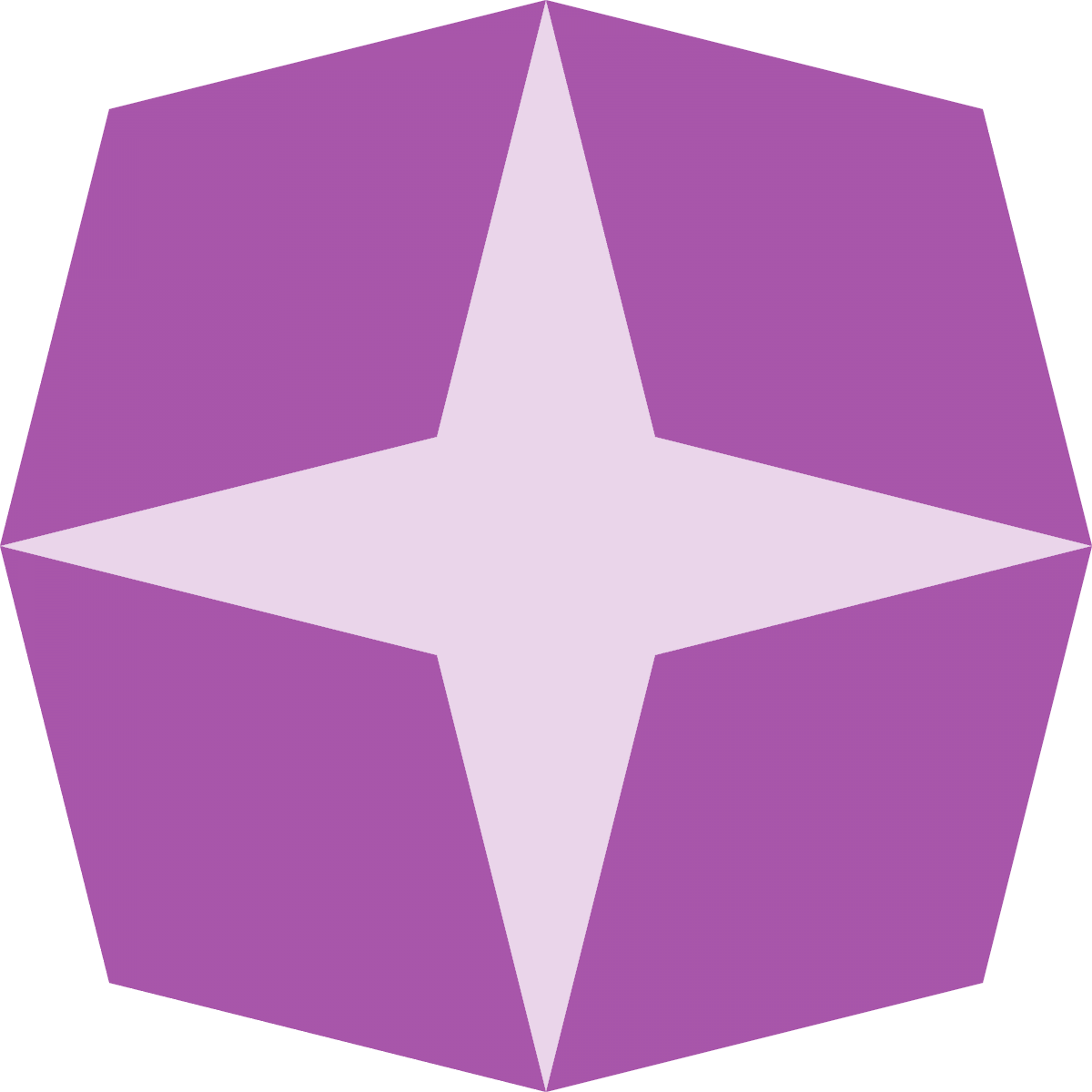 Geometric Pattern: Diamond Star: Light / Red Wolf