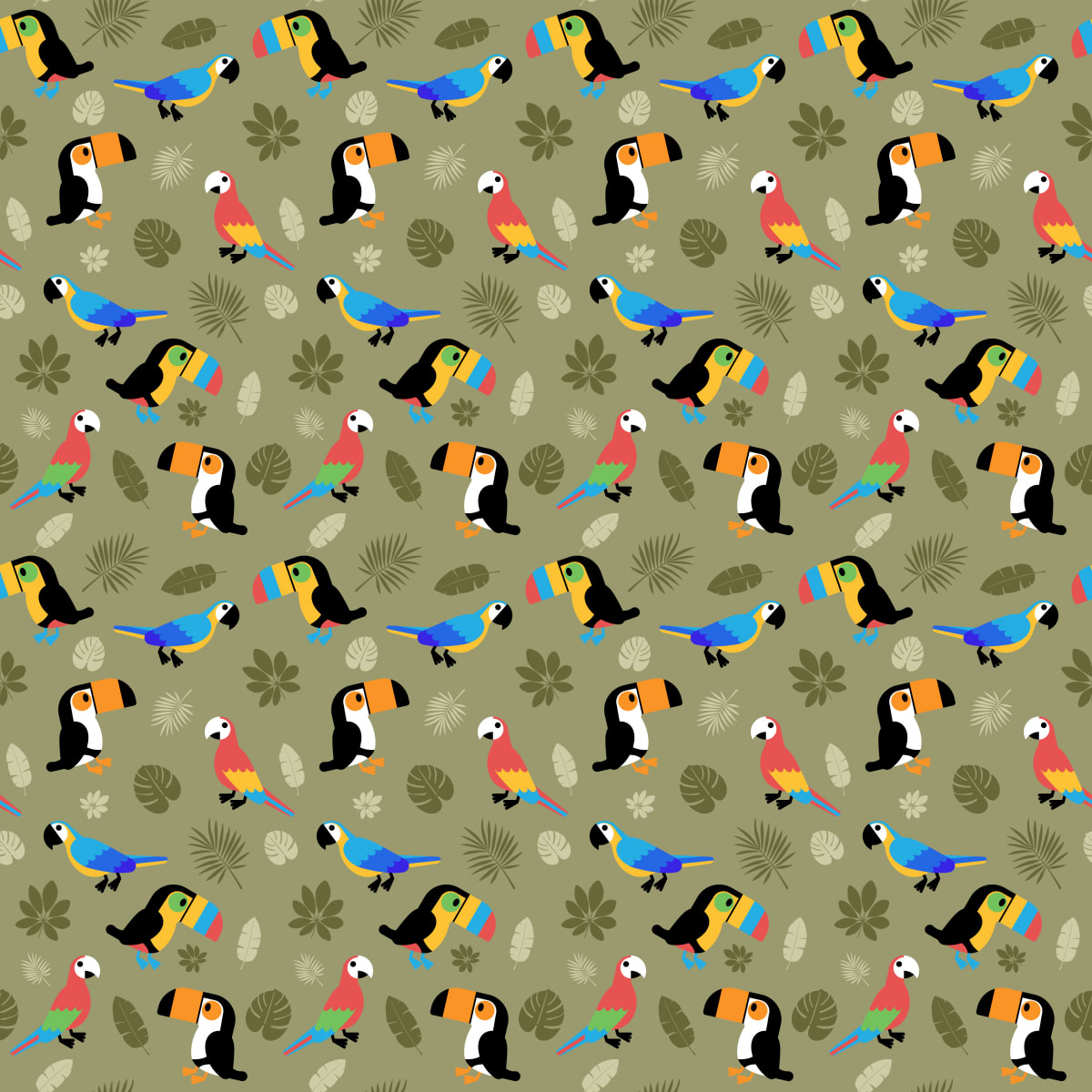 Tropical Bird: Botanica / Red Wolf