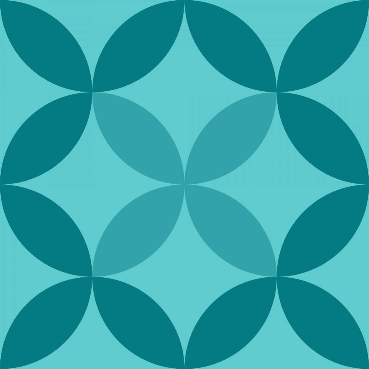 Geometric Pattern: Circle Nested: Brunch / Red Wolf