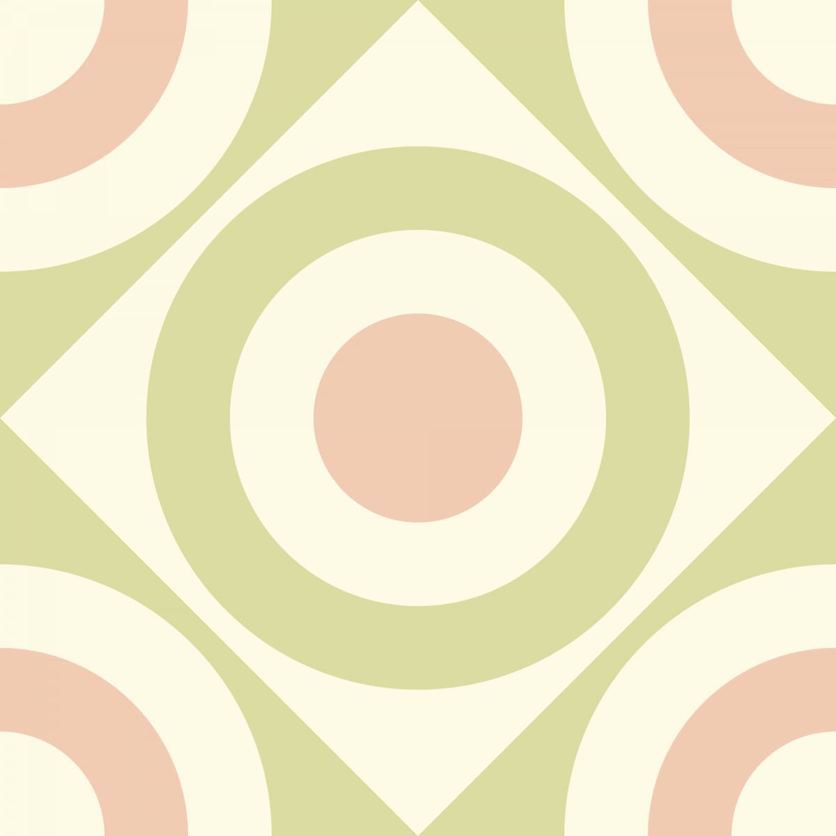 Geometric Pattern: Rondel Diamond: Moderna / Red Wolf