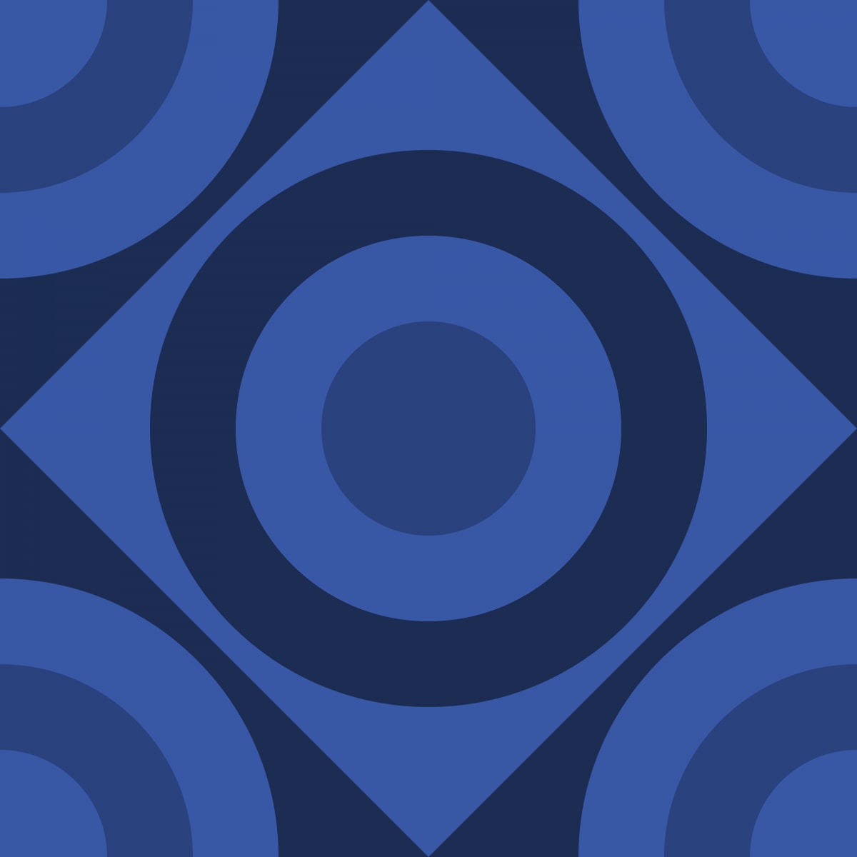 Geometric Pattern: Rondel Diamond: Gemstone / Red Wolf