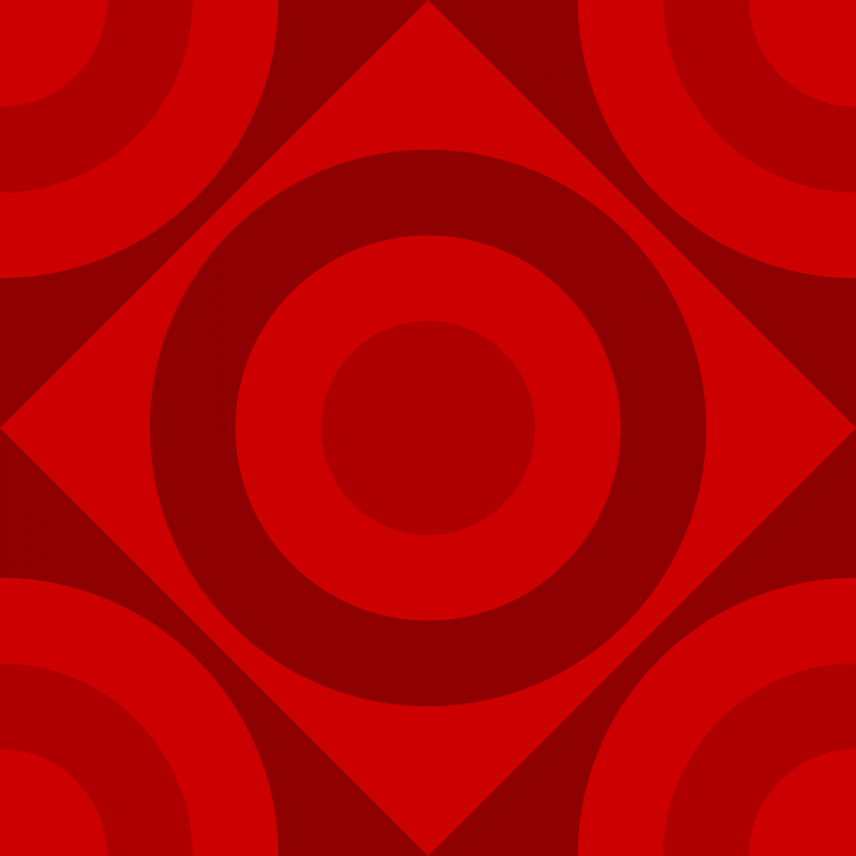 Geometric Pattern: Rondel Diamond: Gemstone / Red Wolf