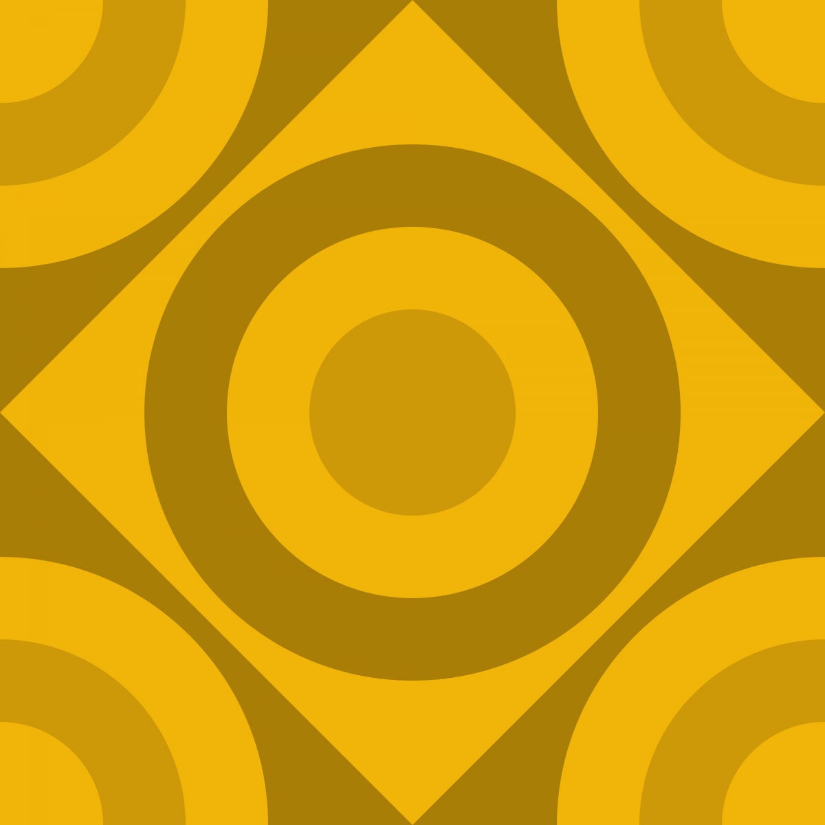 Geometric Pattern: Rondel Diamond: Gemstone / Red Wolf