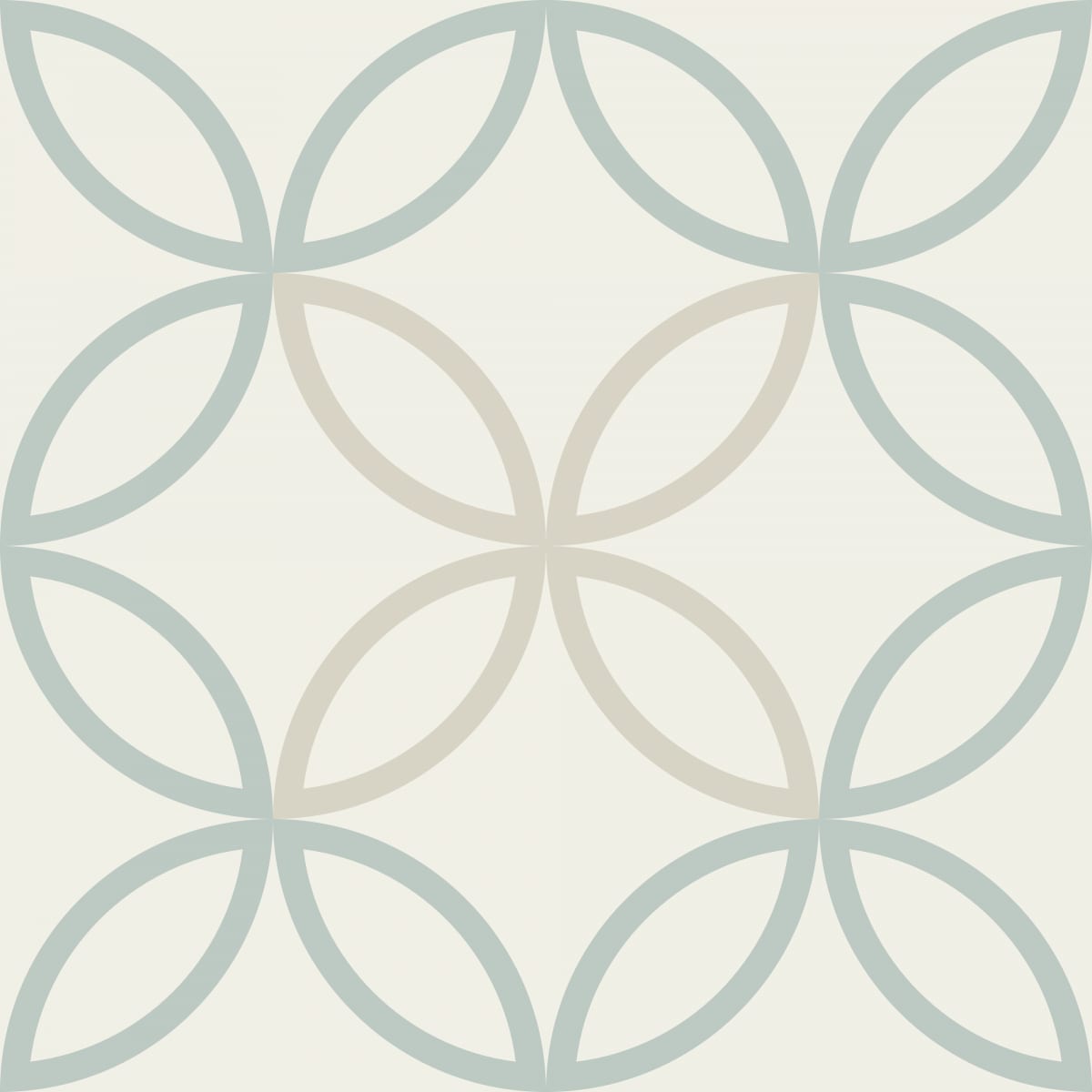 Geometric Pattern: Circle Nested Outline: Antique / Red Wolf