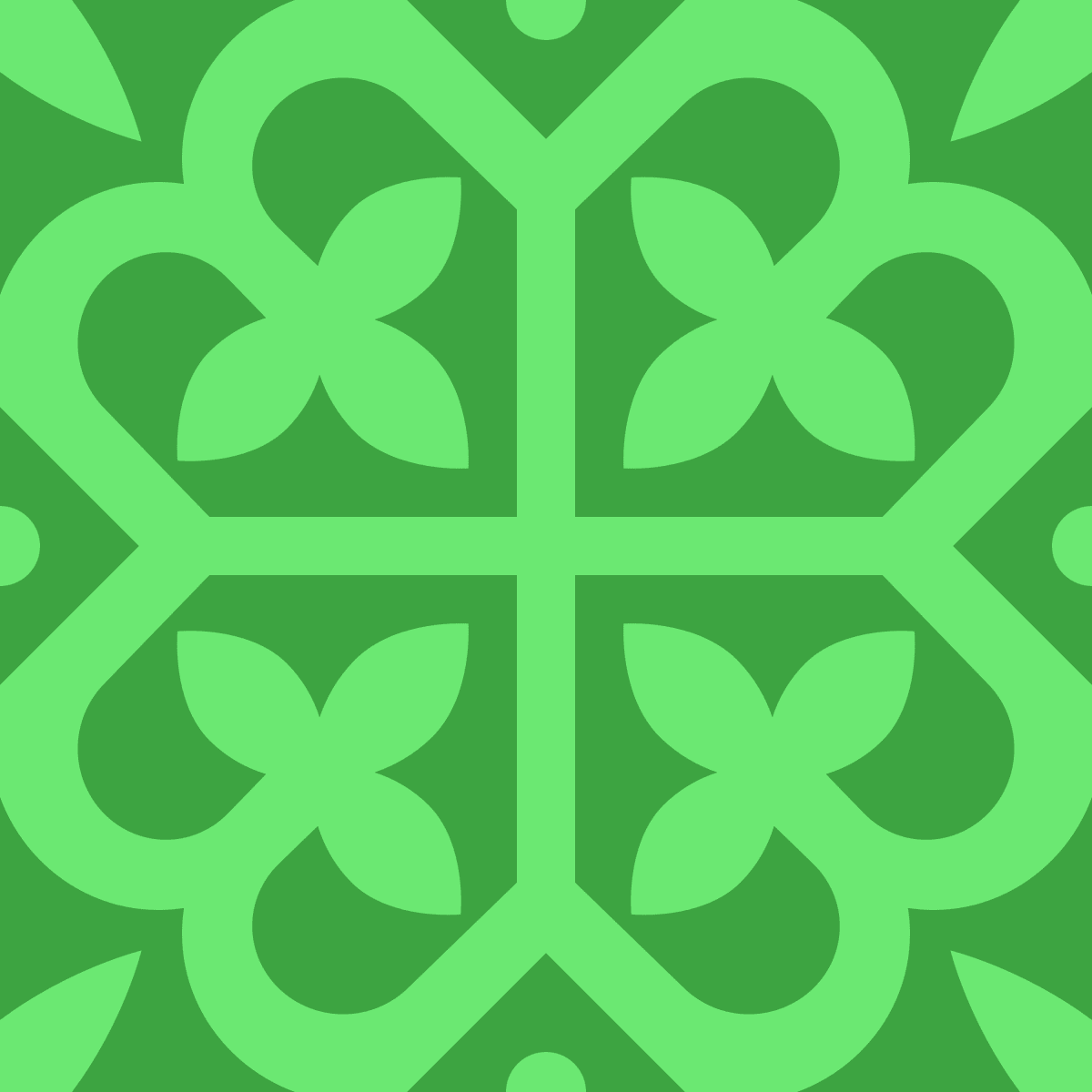 Geometric Pattern: Fleur-de-lis: Gemstone Light / Red Wolf