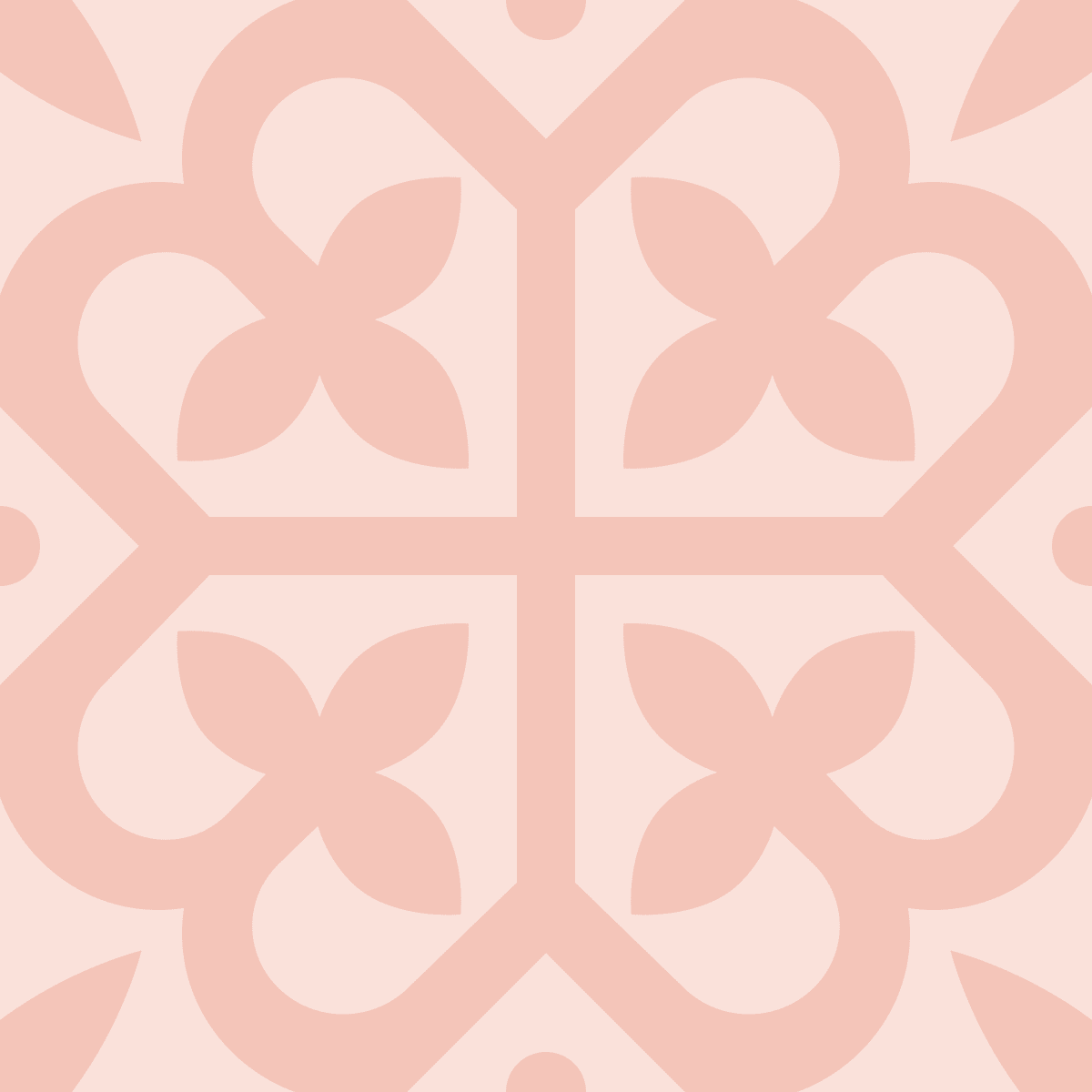 Geometric Pattern: Fleur-de-lis: Antique / Red Wolf
