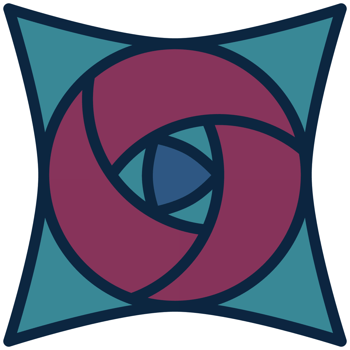 Geometric Pattern: Nouveau Rose: Mayberry / Red Wolf