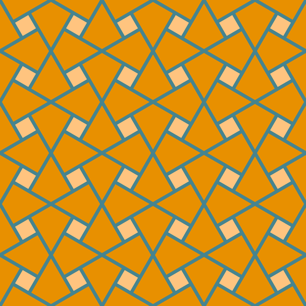 Geometric Pattern: Square Twist: Mayberry / Red Wolf