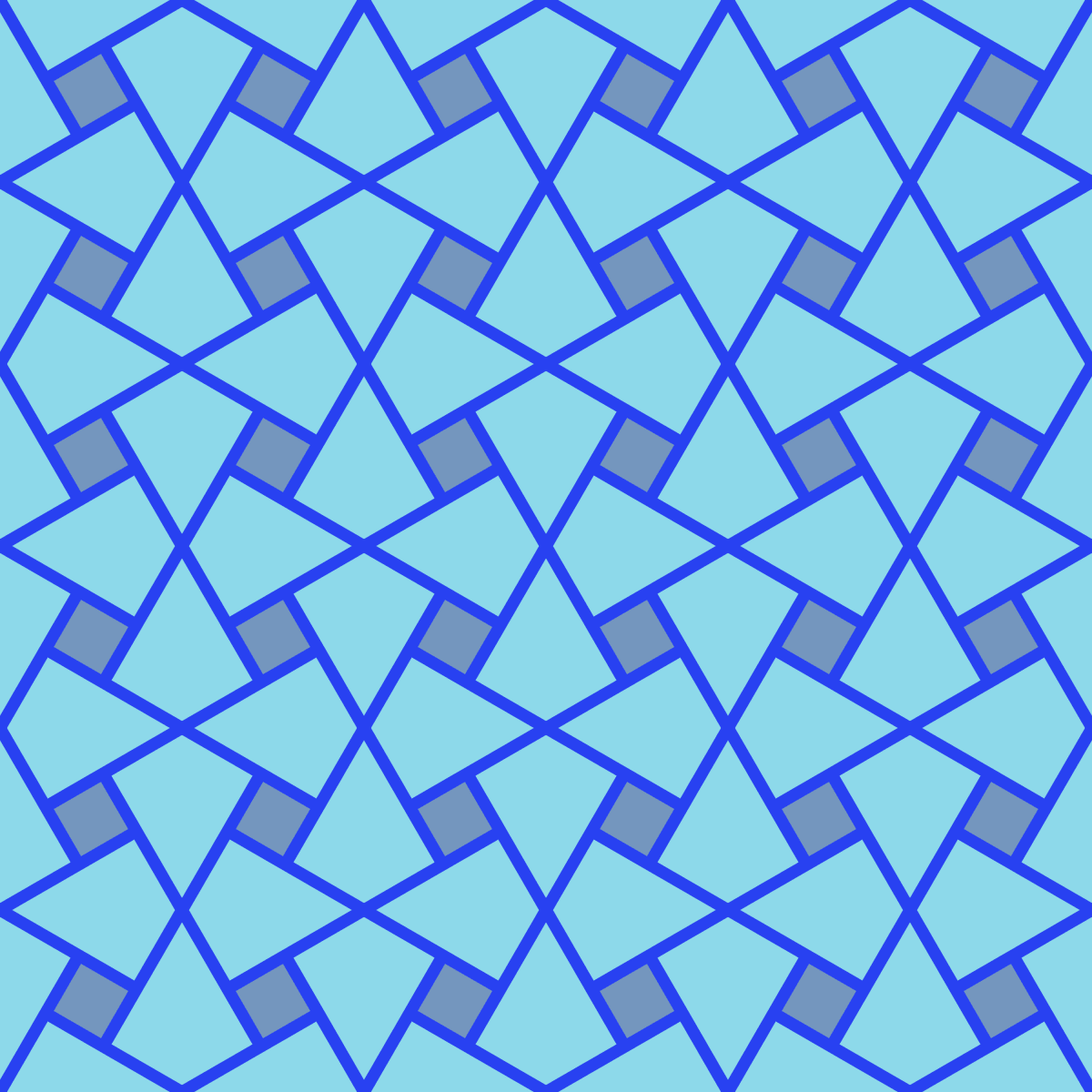 Geometric Pattern: Square Twist: Mayberry / Red Wolf