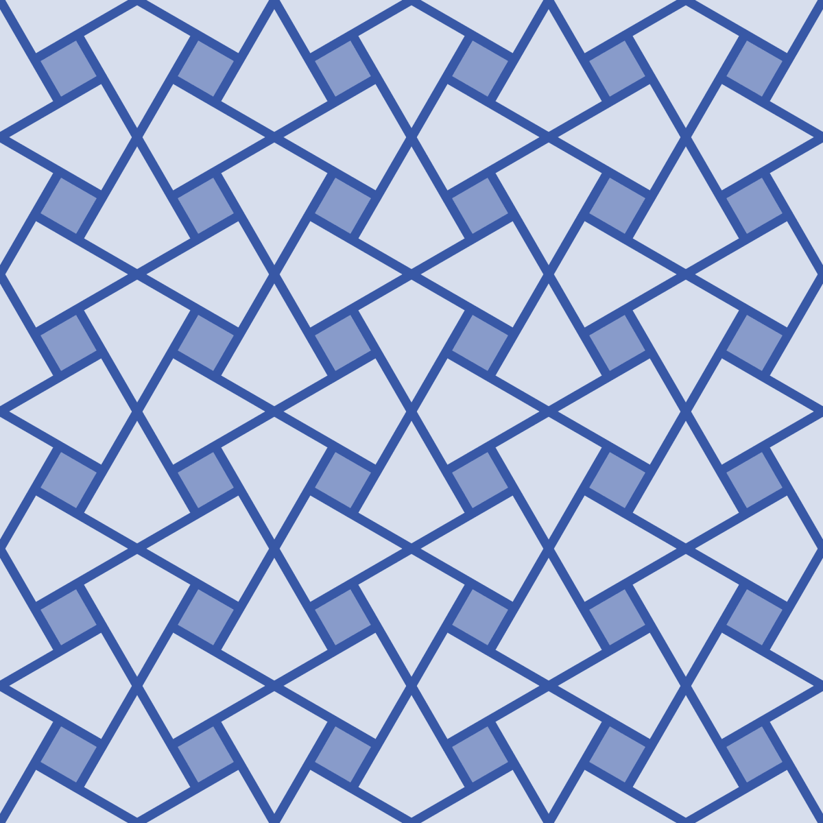 Geometric Pattern: Square Twist: Gemstone Light / Red Wolf