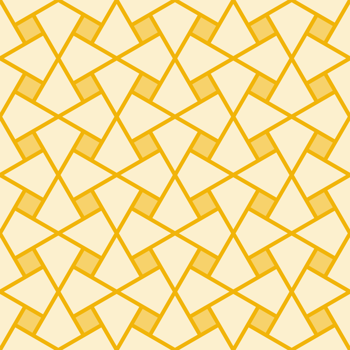 Geometric Pattern: Square Twist: Gemstone Light / Red Wolf