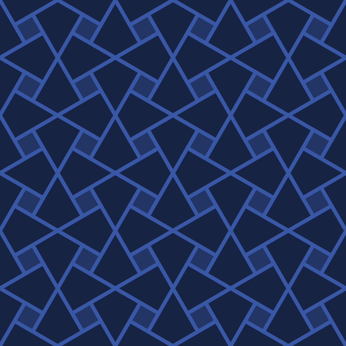 Geometric Pattern: Square Twist: Gemstone Dark / Red Wolf