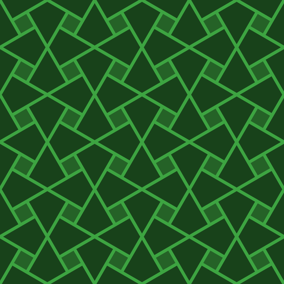 Geometric Pattern: Square Twist: Gemstone Dark / Red Wolf