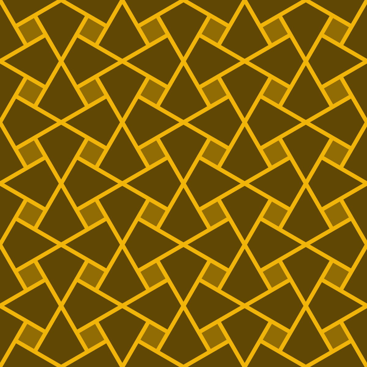 Geometric Pattern: Square Twist: Gemstone Dark / Red Wolf