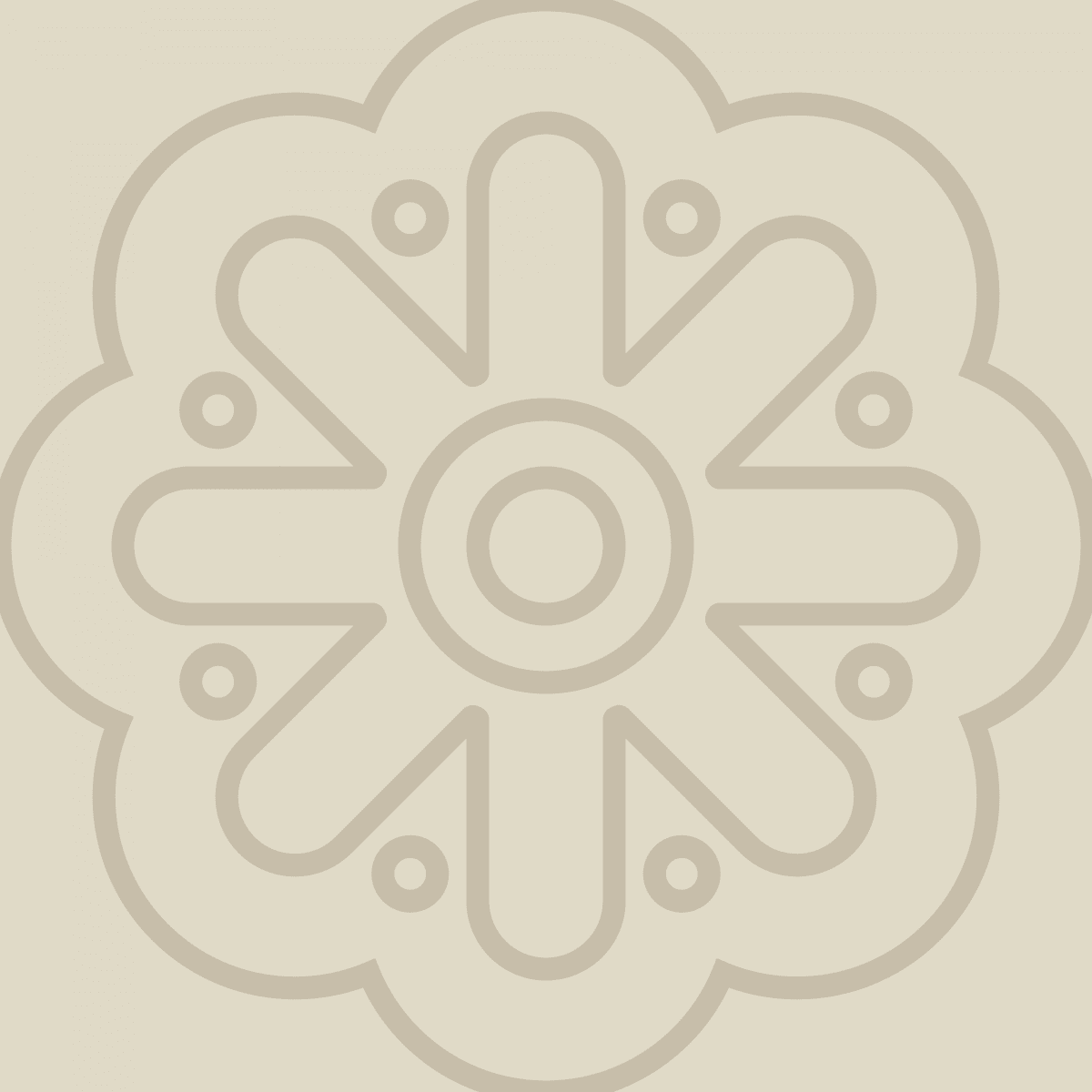 Geometric Pattern: Seljuk: Antique / Red Wolf