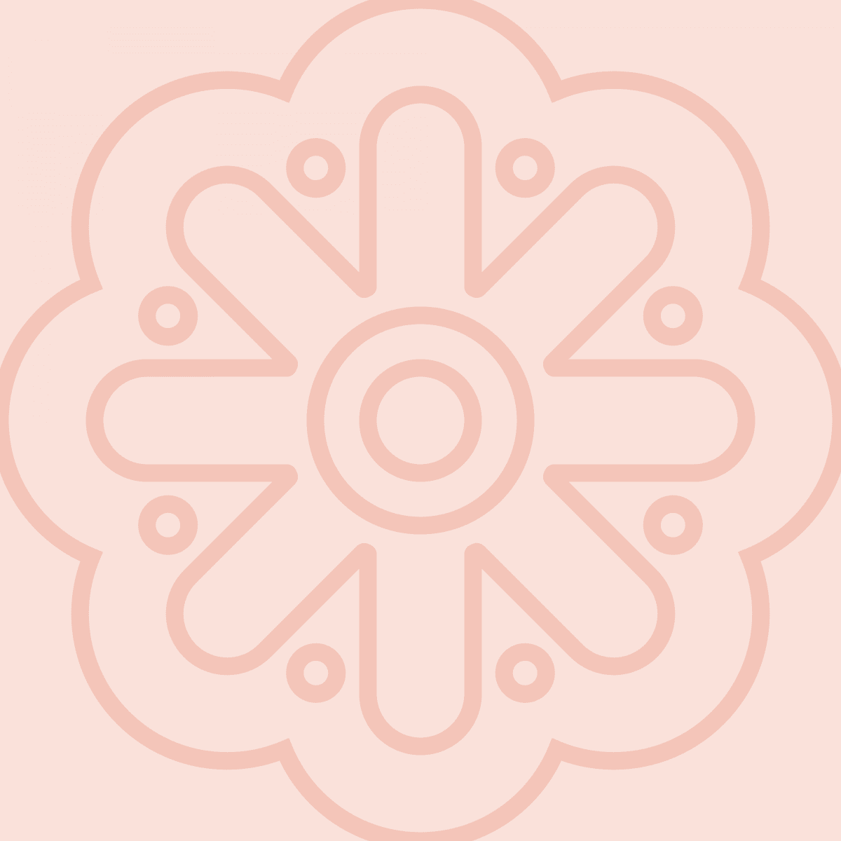 Geometric Pattern: Seljuk: Antique / Red Wolf