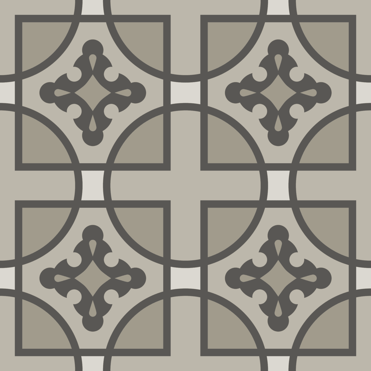 Geometric Pattern: Zanellato: Stone Light / Red Wolf