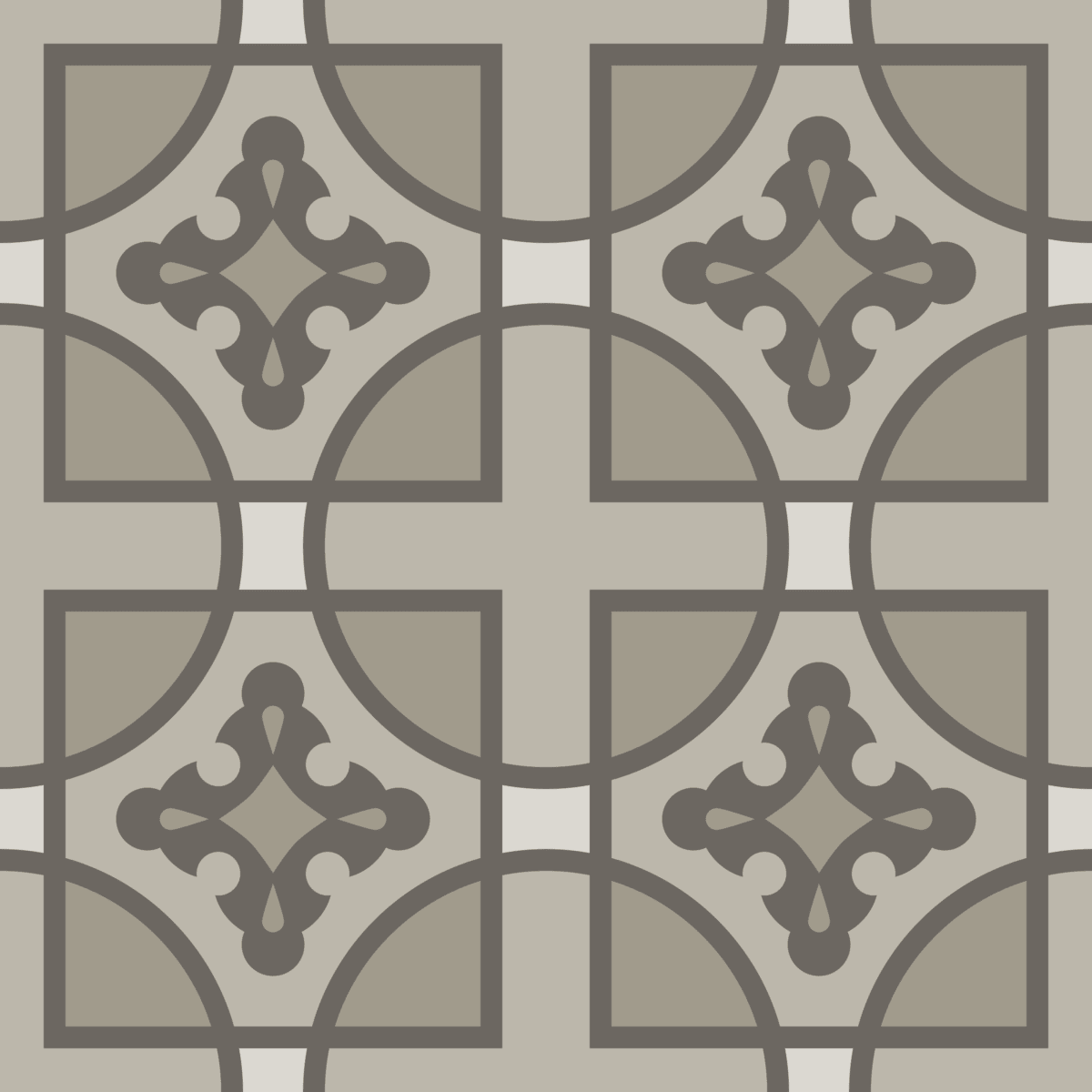 Geometric Pattern: Zanellato: Stone Light / Red Wolf