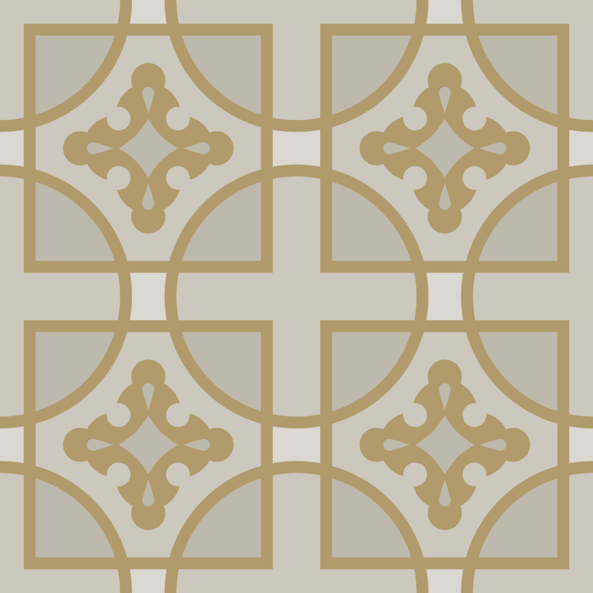 Geometric Pattern: Zanellato: Stone Light / Red Wolf