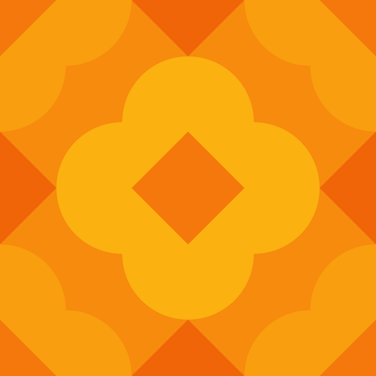 Geometric Pattern: Petala: Gemstone / Red Wolf