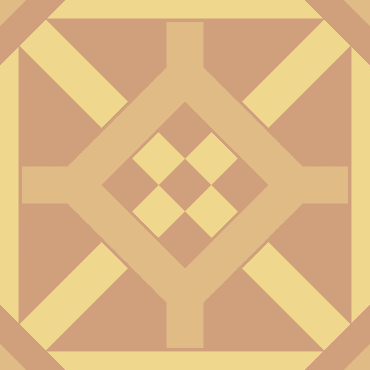 Geometric Pattern: Seville: Antique Dark / Red Wolf