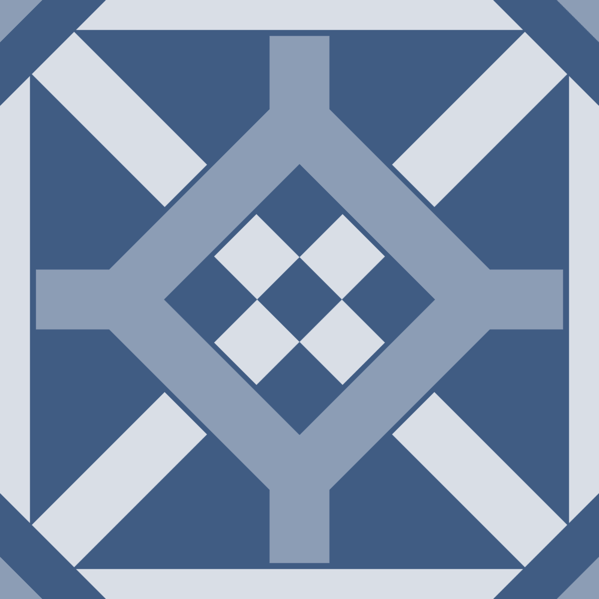 Geometric Pattern: Seville: Cesco Dark / Red Wolf