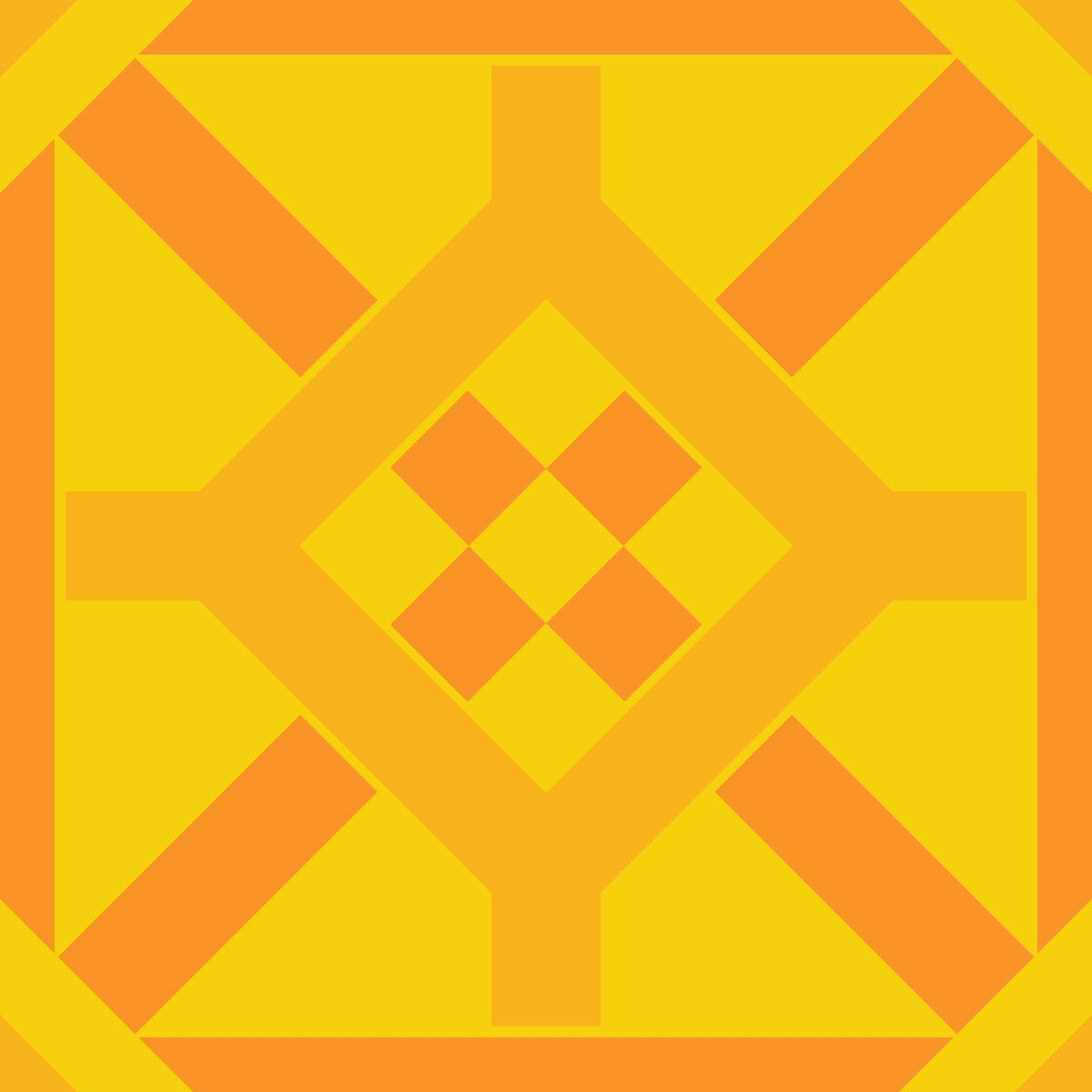 Geometric Pattern: Seville: Gemstone Light / Red Wolf