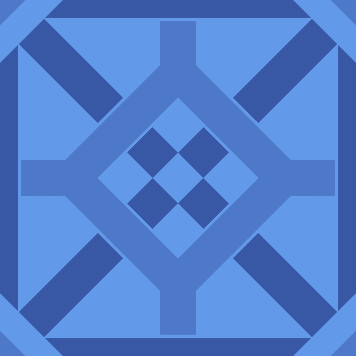 Geometric Pattern: Seville: Gemstone Light / Red Wolf