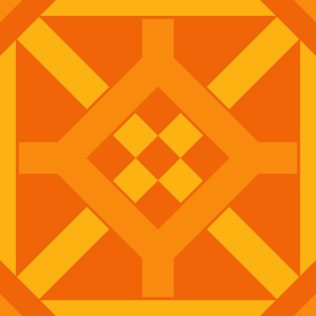 Geometric Pattern: Seville: Gemstone Dark / Red Wolf
